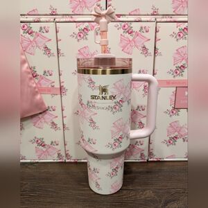 NEW Stanley x Love Shack Fancy Rosa Beaux Pink Holiday Tumbler 40oz